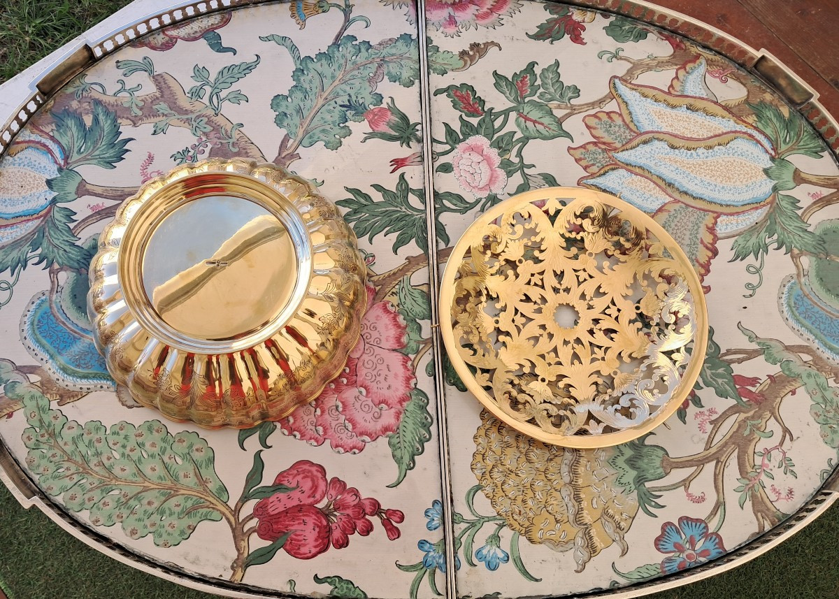 Rare "pot pourri "vermeil-photo-2