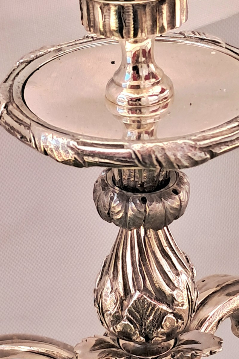 Paire de candelabres 4 lumieres XIXEME -photo-1