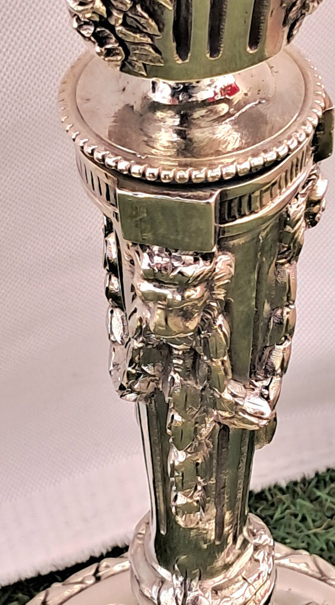 Paire de candelabres 4 lumieres XIXEME -photo-4