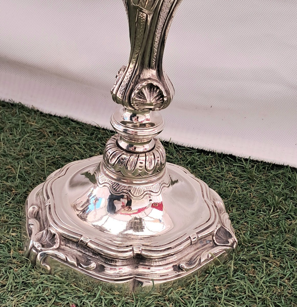 Candelabres XIXEME de style Loiis XV 4 feux-photo-3