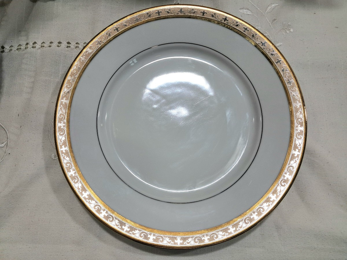 Assiettes lys de France OR et ARGENT-photo-3