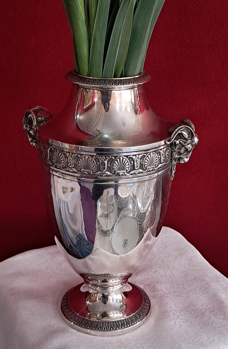 Vase argent massif Risler et Carré-photo-4