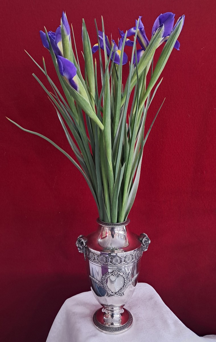 Vase argent massif Risler et Carré