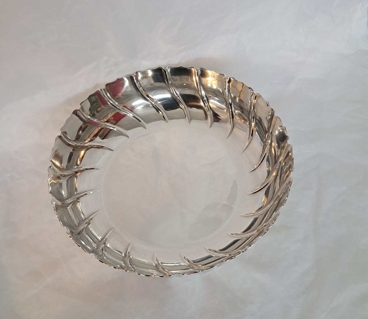 Solid Silver Bowl By Victor Boivin-photo-3