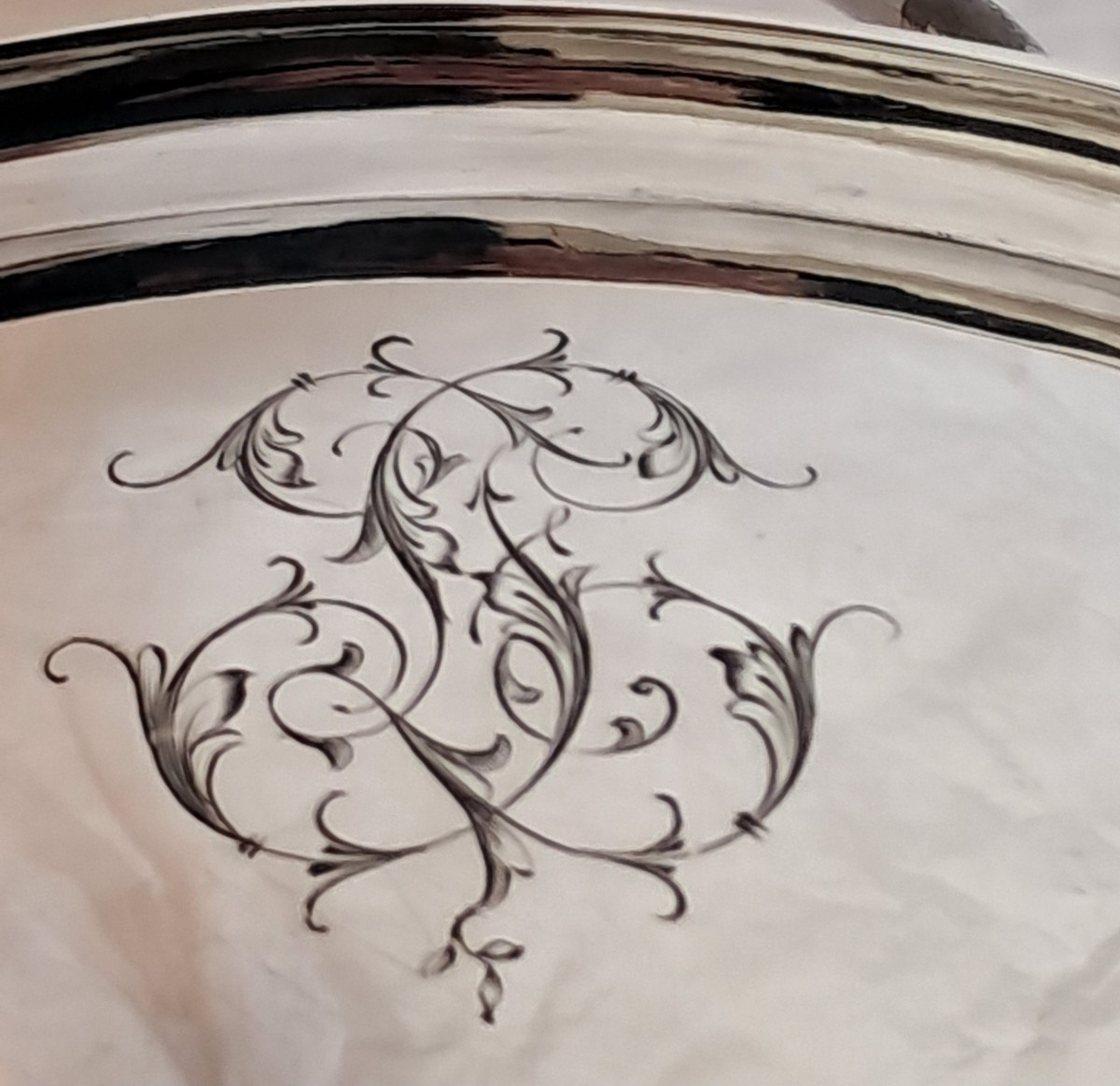 Solid Silver Vegetable Bowl Late 19th Century By Bardies Goldsmith-photo-1