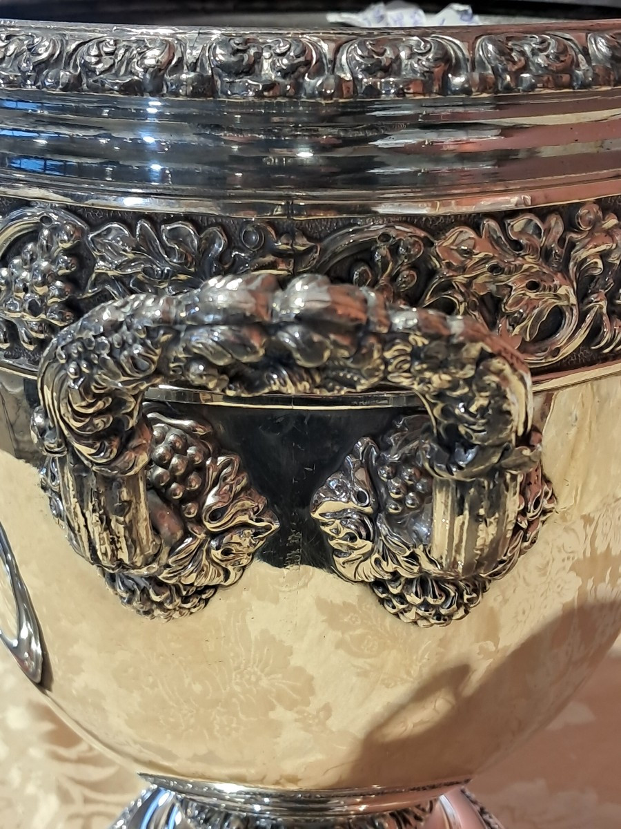 19th Century Silver-plated Cooler-photo-1