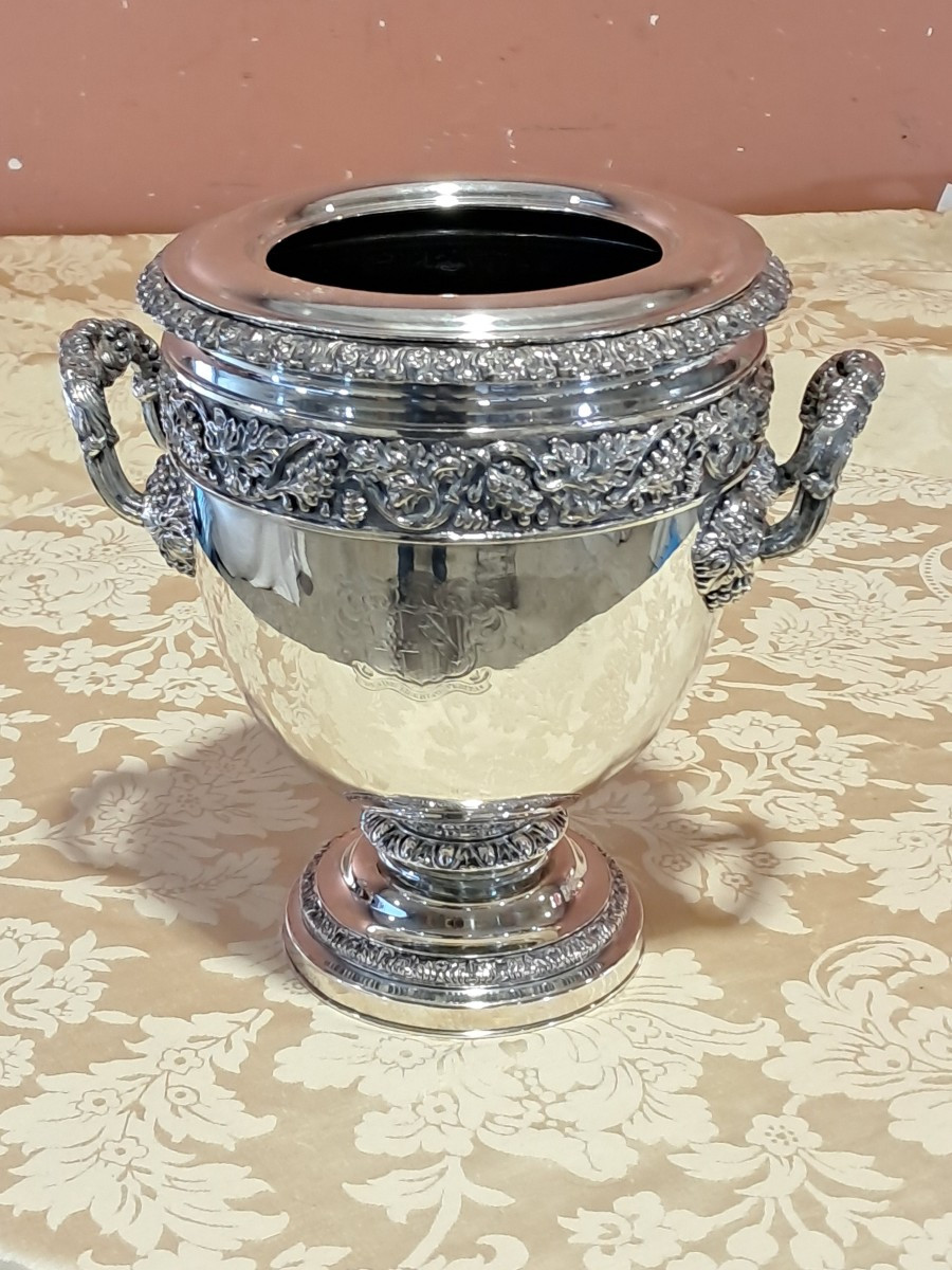 19th Century Silver-plated Cooler