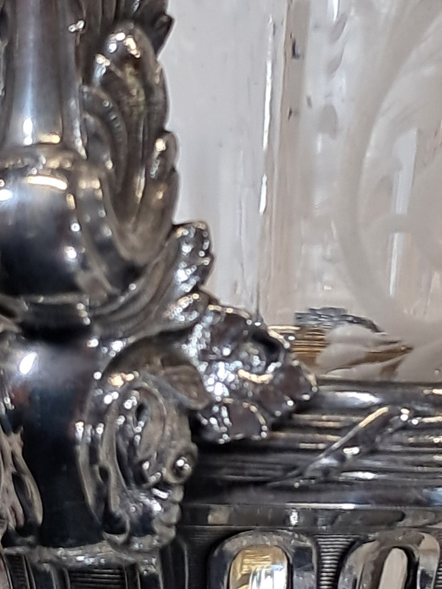 Aiguière Baccarat argent massif XIXEME -photo-5