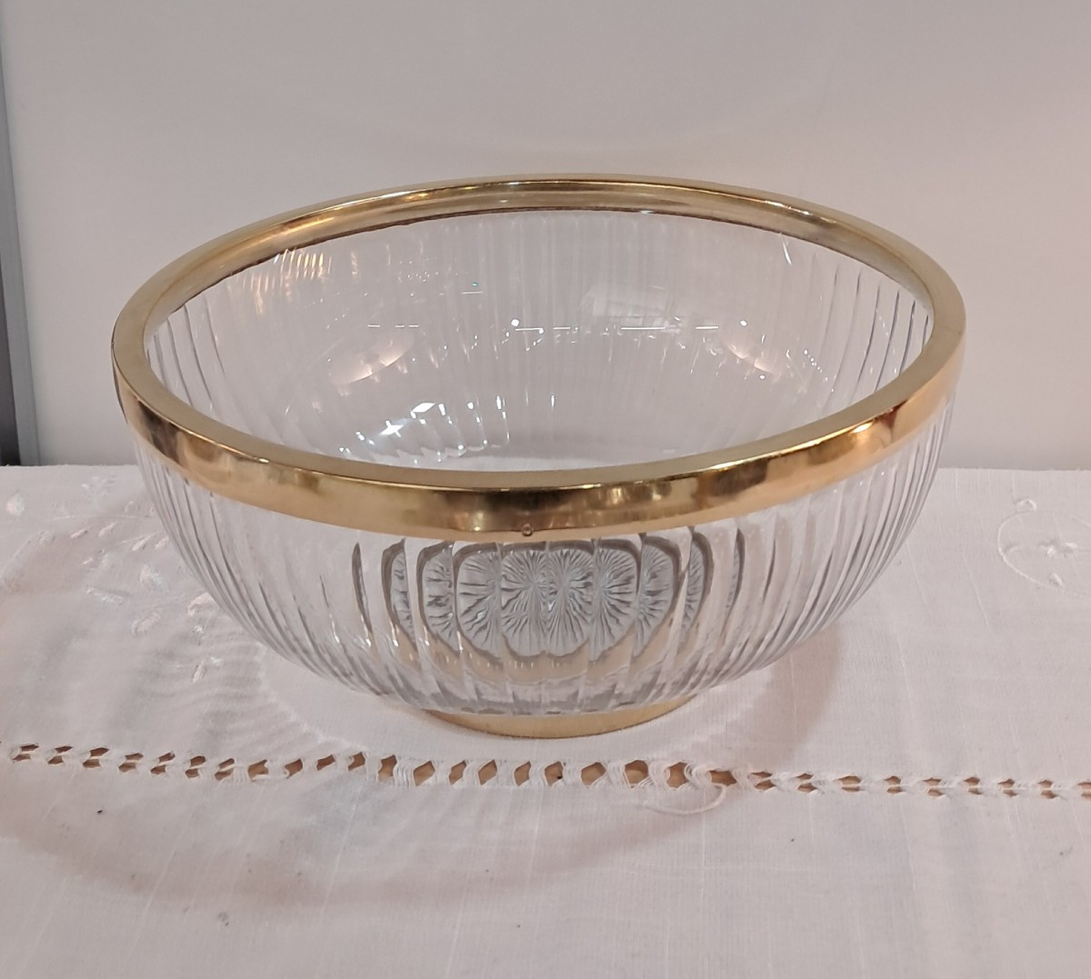 Coupe Baccarat vermeil minerve