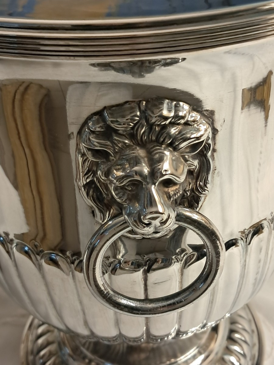 Pair Of 20th-century Silver-plated Metal Water Buckets -photo-4