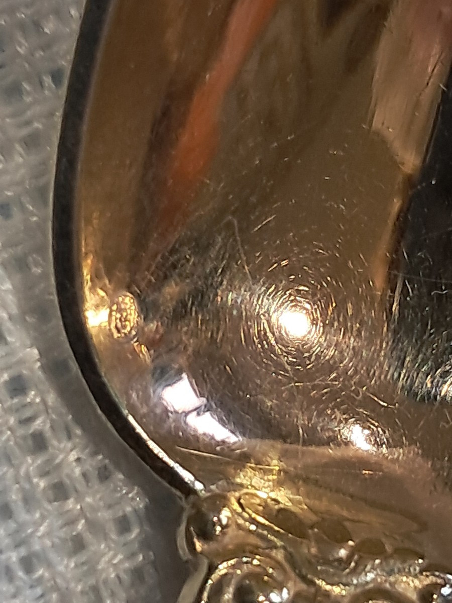 12 cuillères café vermeil 1819-1838  dans leur bel écrin-photo-2