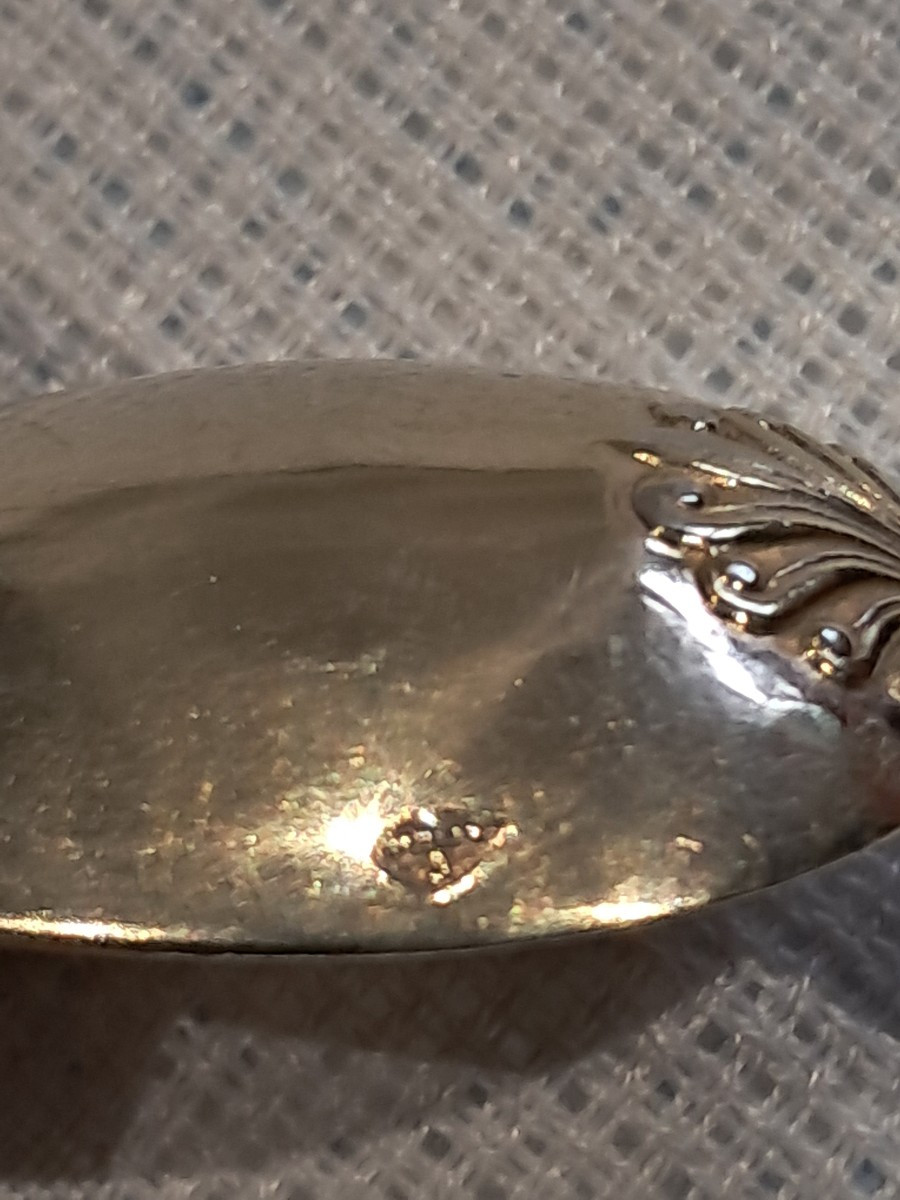 12 cuillères café vermeil 1819-1838  dans leur bel écrin-photo-3