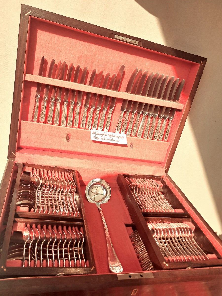 Menagere metal argenté 130p.de FRACALANZA-photo-2