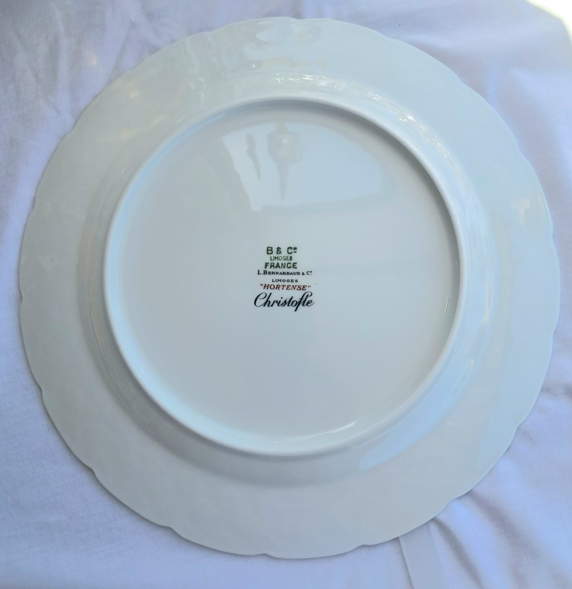 Assiettes Bernardaud pour Christofle"Hortense"-photo-2