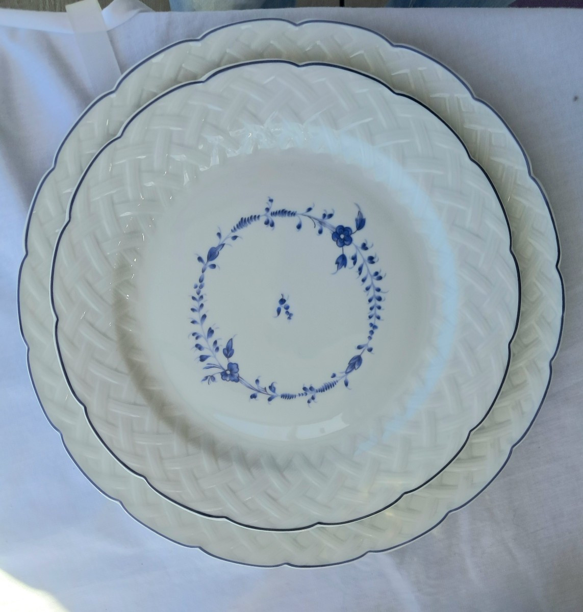 Assiettes Bernardaud pour Christofle"Hortense"-photo-2