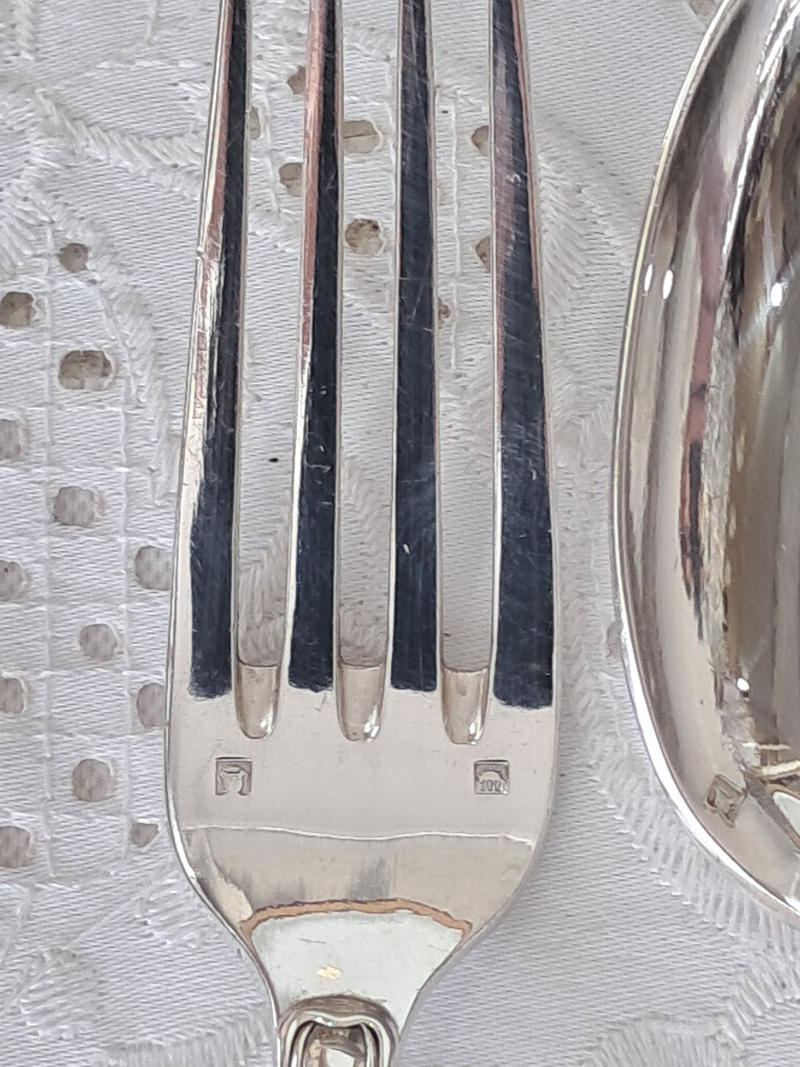 Silverplate Cuttlery Set 176p.by Orbrille More Silver Weight-photo-3