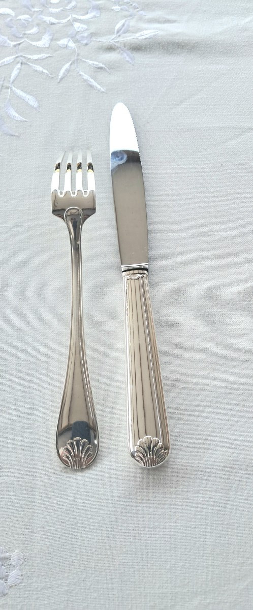 Menagere Silver-plated Metal,61p.orfèvre Philippe-photo-1