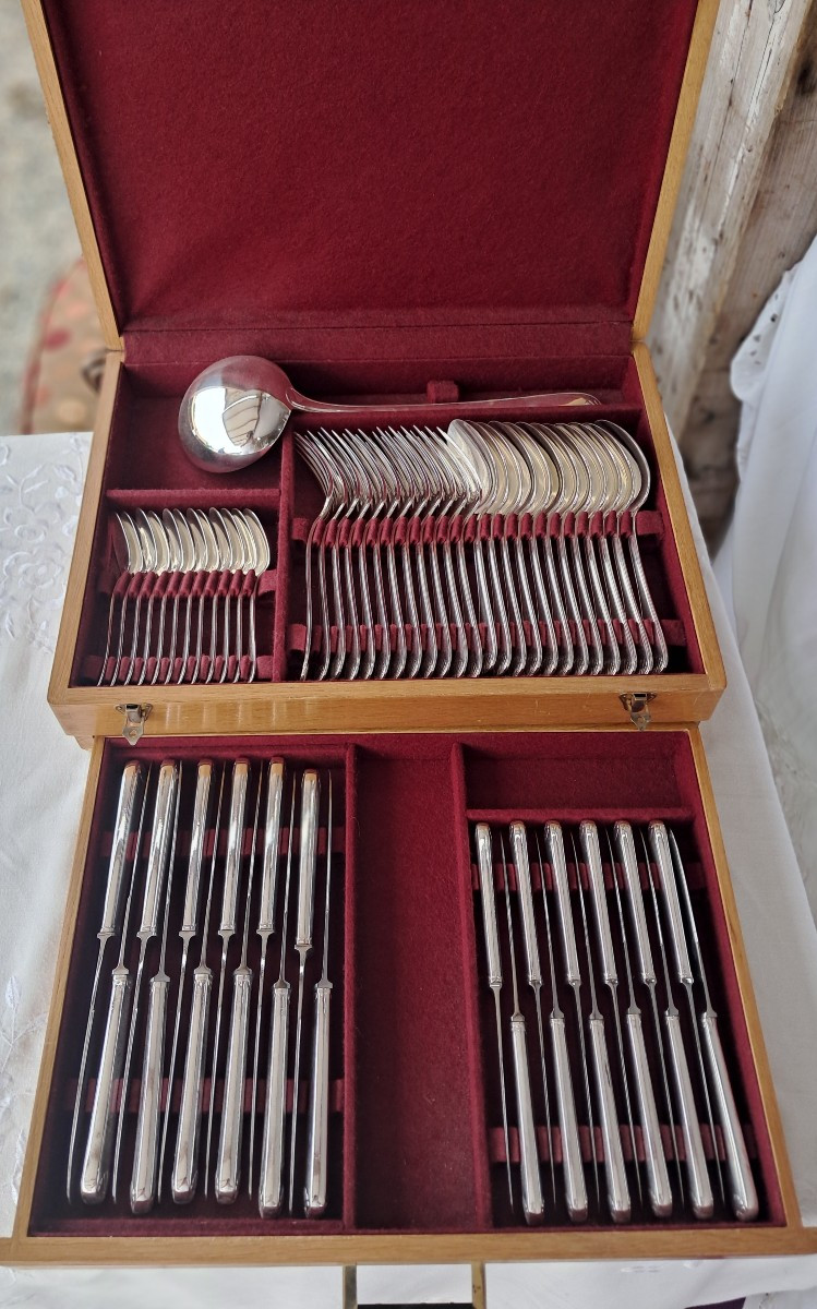Menagere Silver-plated Metal,61p.orfèvre Philippe
