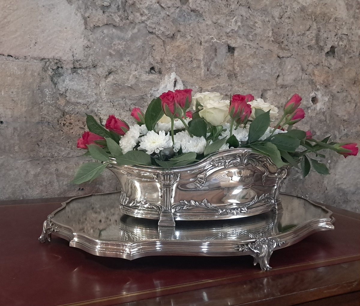 Centre de table argent massif-photo-3