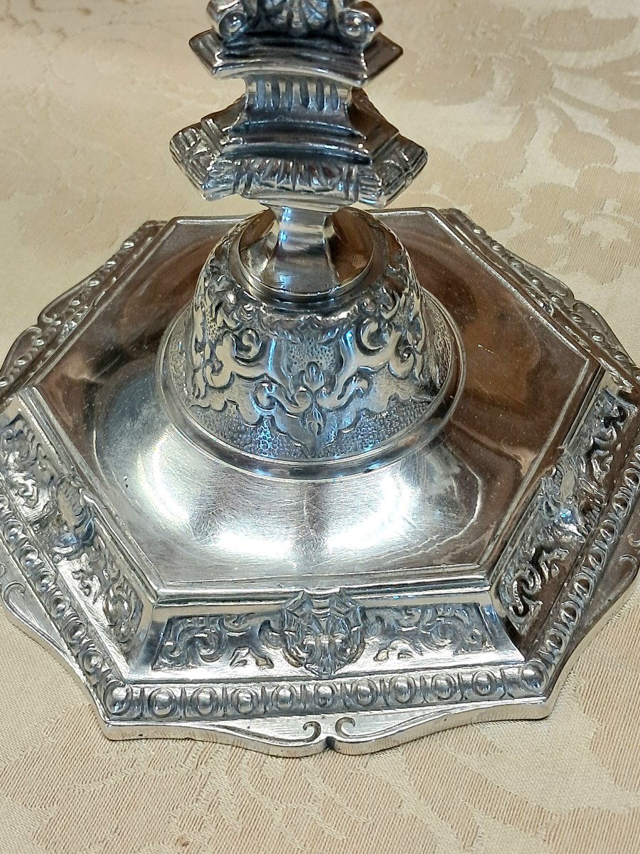 Pair Of 3-light Candelabras, 36 Cm-photo-2