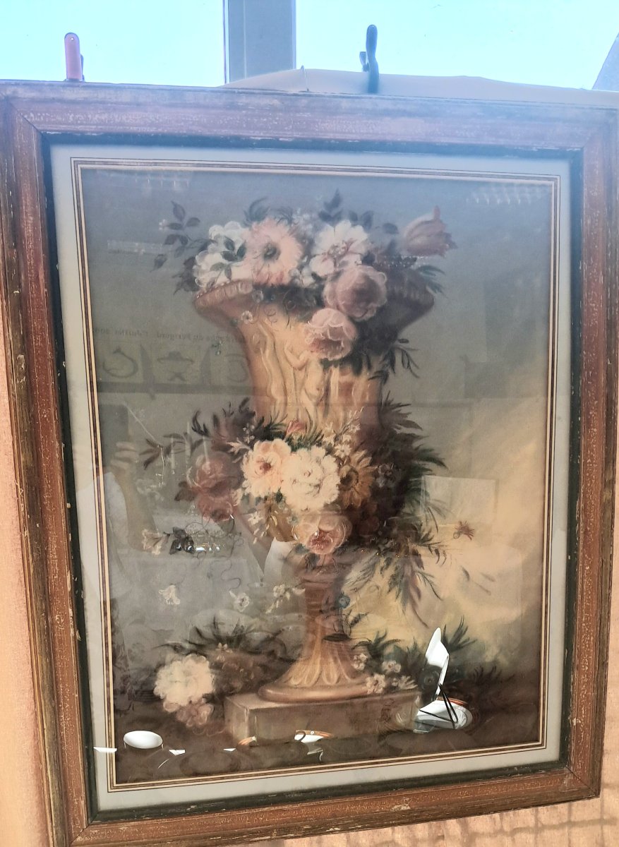 paire de pastels époque RESTAURATION-photo-2