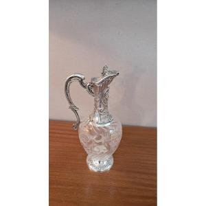 Baccarat 20th Century Solid Silver Ewer 