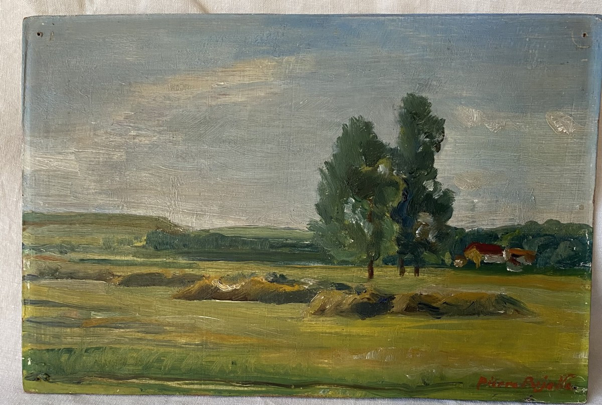 The Great Prairie. Oil On Wood. 20th Century.