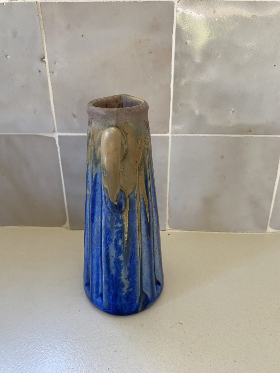 Petit pichet vase art nouveau Denbac-photo-4