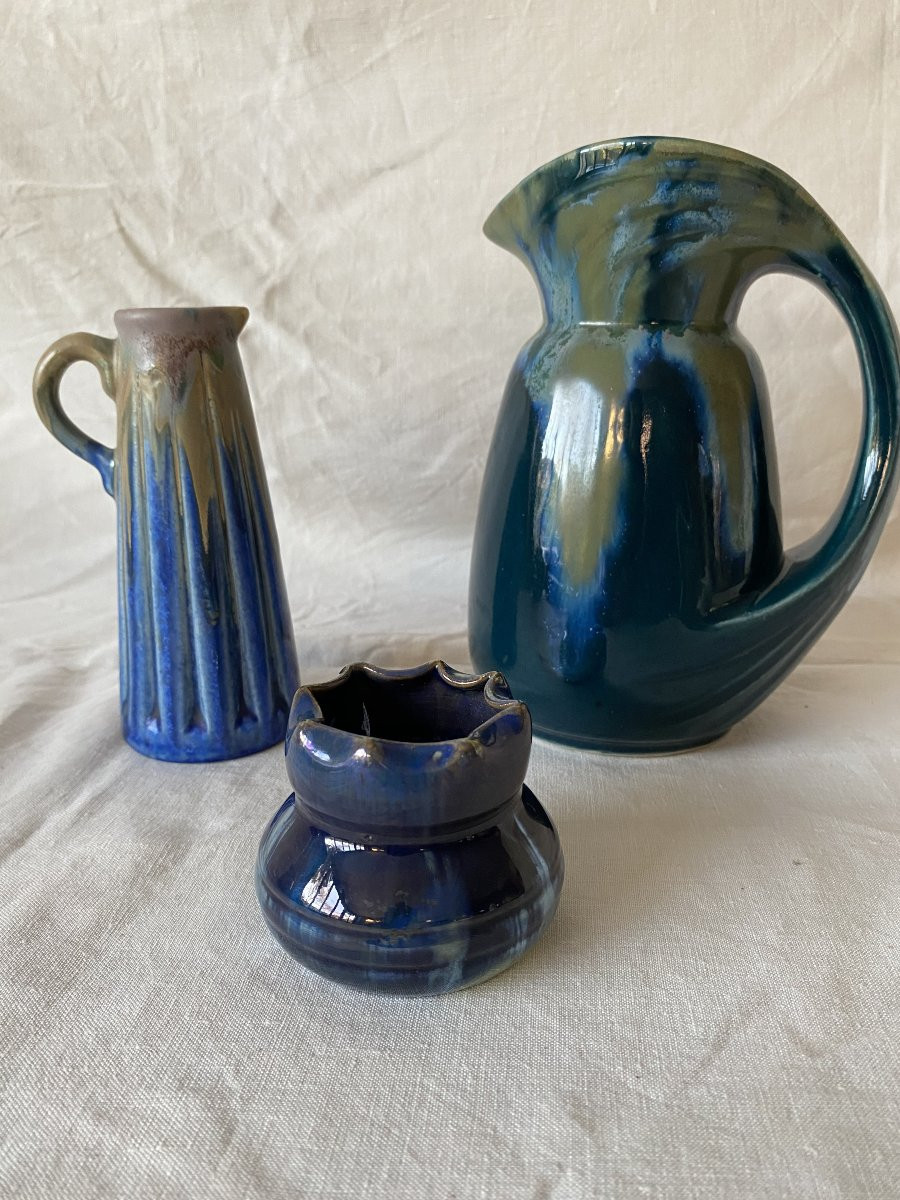 Petit pichet vase art nouveau Denbac-photo-1