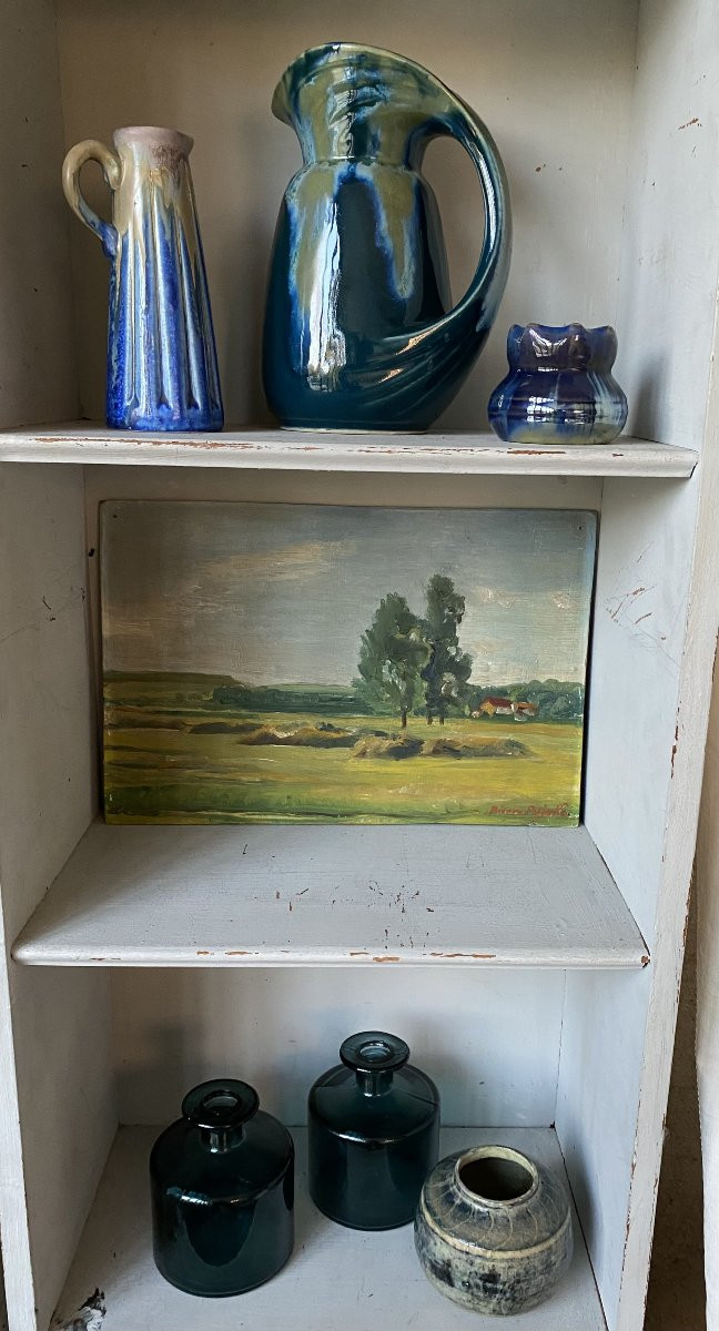 Petit pichet vase art nouveau Denbac-photo-2