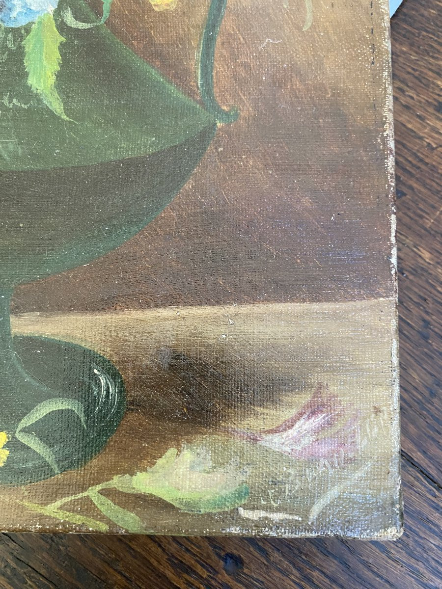 Nature morte au bouquet de fleurs. début XXe siècle-photo-4