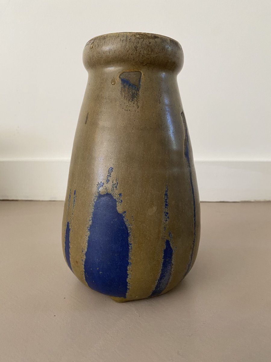 Vase Léon Pointu en grès émaillé-photo-4