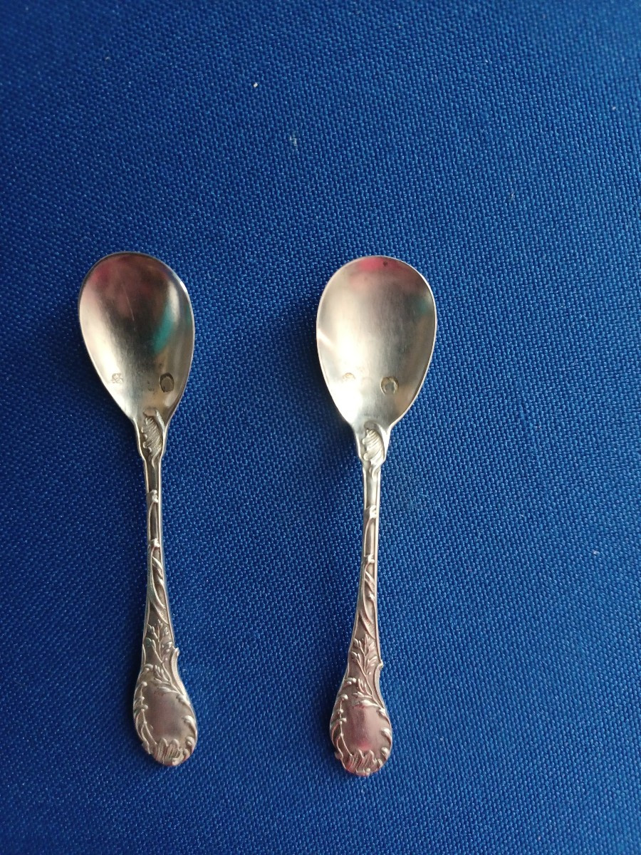 Paire De Salières En Argent - époque Empire-photo-4