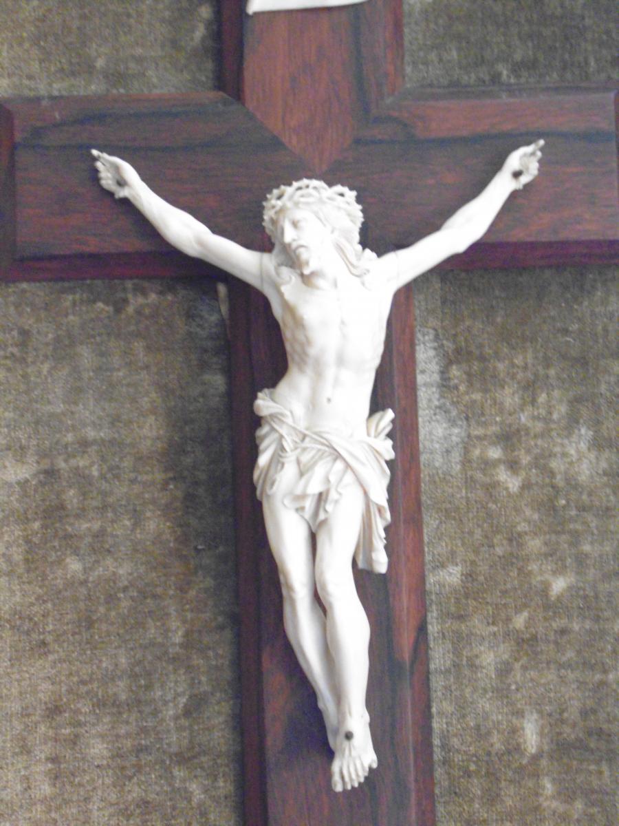Ivory Christ In Its Origin XIX Frame-photo-2