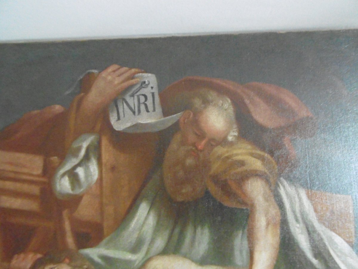 Grande Peinture Religieuse Du XVIIe-photo-4