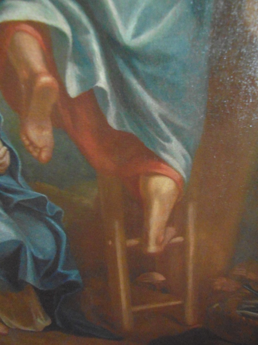 Grande Peinture Religieuse Du XVIIe-photo-6