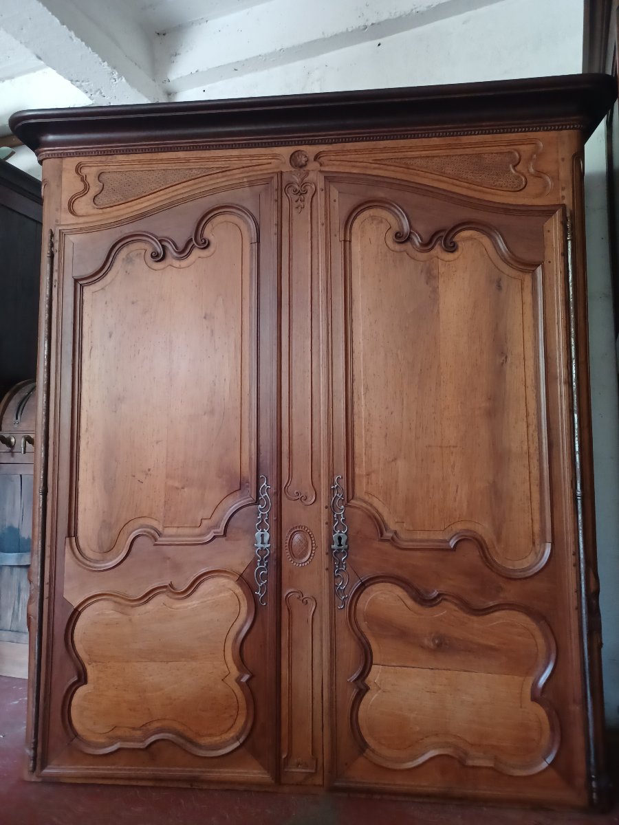 Buffet Two Body In Walnut Eighteenth-photo-3