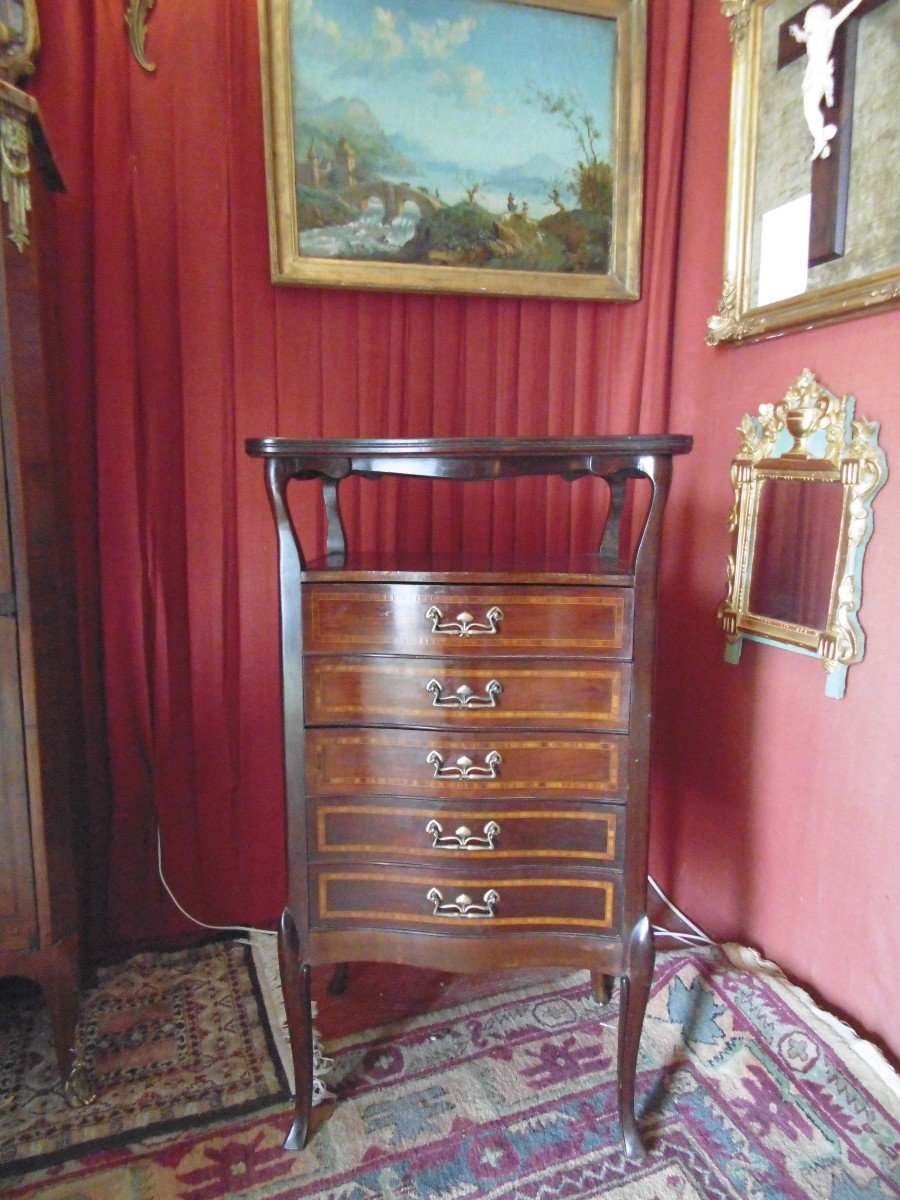 Small Art Deco Mahogany Cabinet