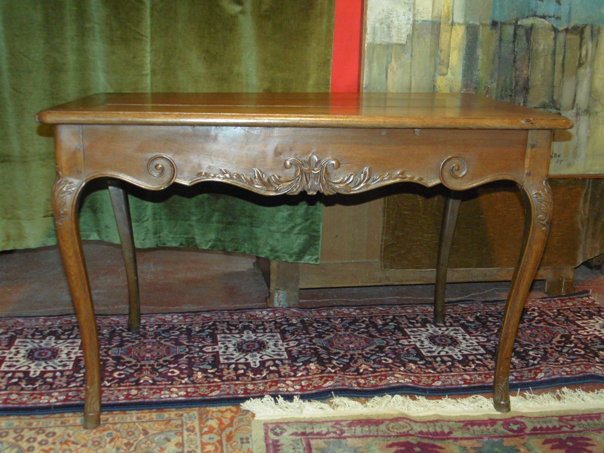 Table En Chêne - Epoque Louis XV - XVIIIe