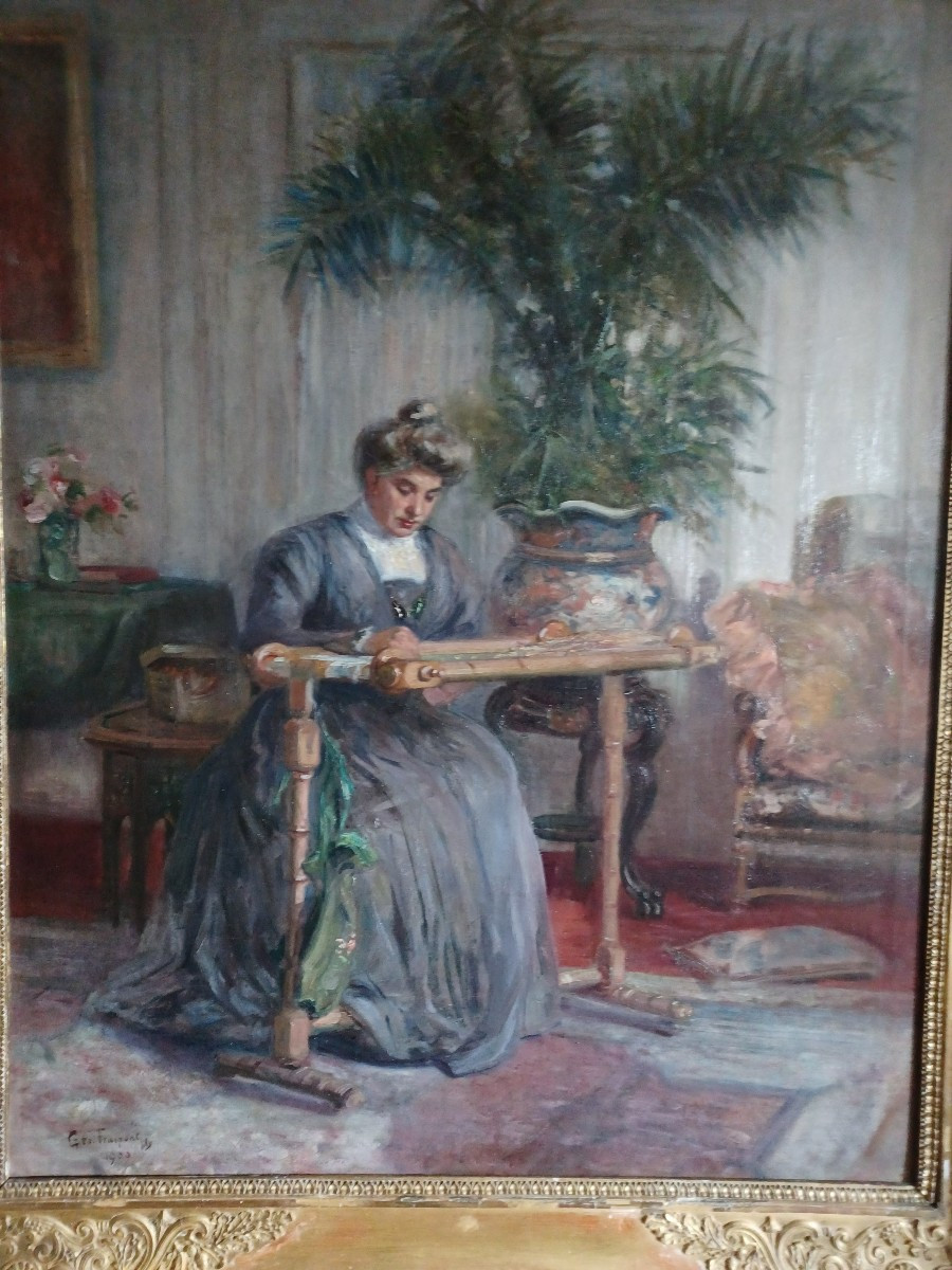 Georges Fraipont   Woman At La Couture