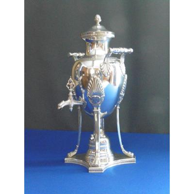 Samovar In Silver Metal