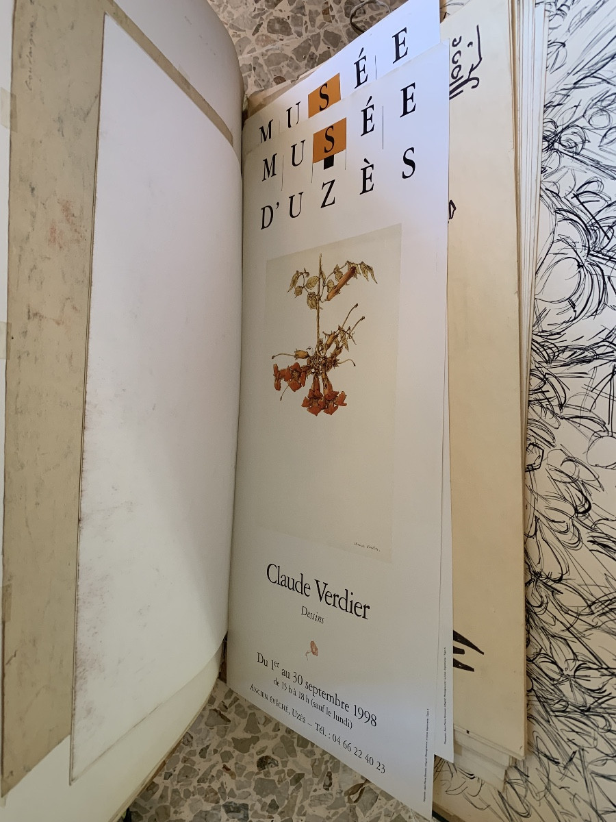 CLAUDE VERDIER - IMPORTANT LOT D'ENVIRON 240 DESSINS ORIGINAUX - PROVENCE - GARD - ITALIE PARIS-photo-2