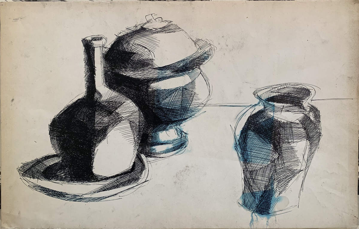 CLAUDE VERDIER - IMPORTANT LOT D'ENVIRON 240 DESSINS ORIGINAUX - PROVENCE - GARD - ITALIE PARIS-photo-3