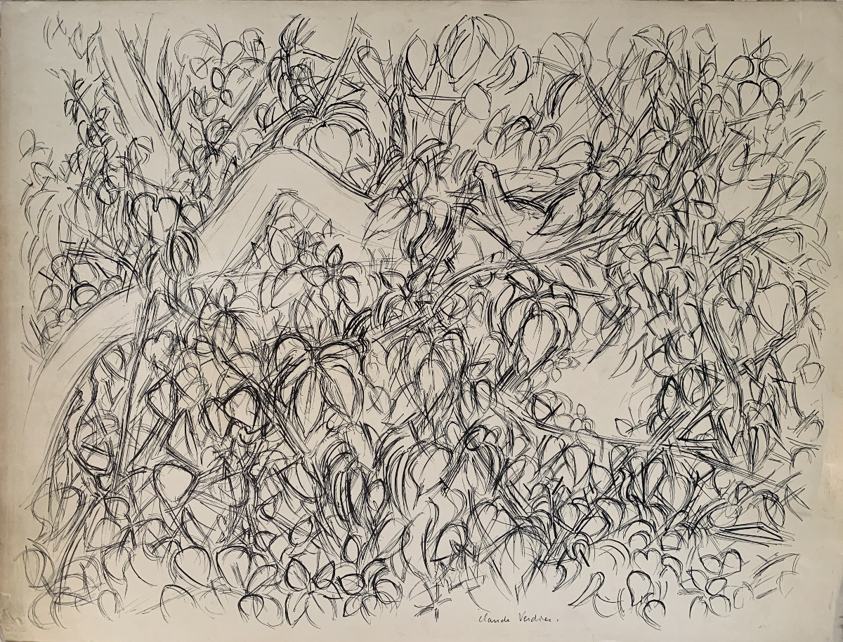 CLAUDE VERDIER - IMPORTANT LOT D'ENVIRON 240 DESSINS ORIGINAUX - PROVENCE - GARD - ITALIE PARIS-photo-2