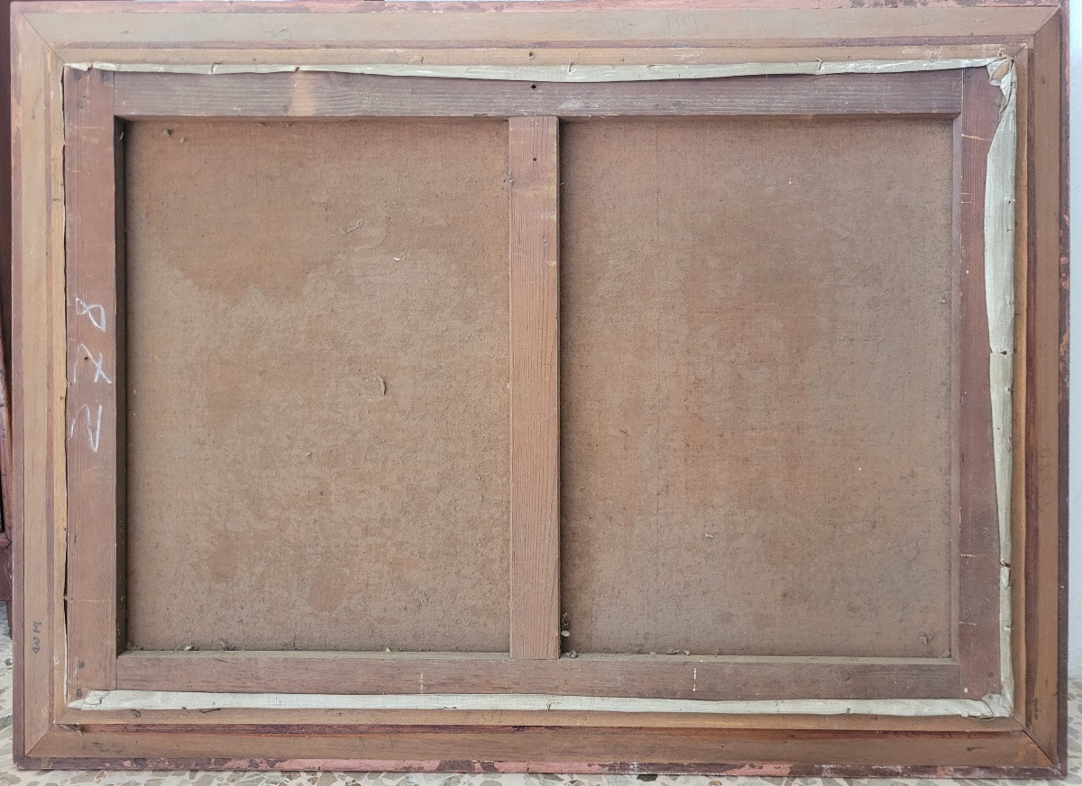 GEORGES WALLERSTEIN - PAYSAGE DE MER À ANTIBES - PROBABLEMENT EXPOSÉ AU SALON DE 1896-photo-3