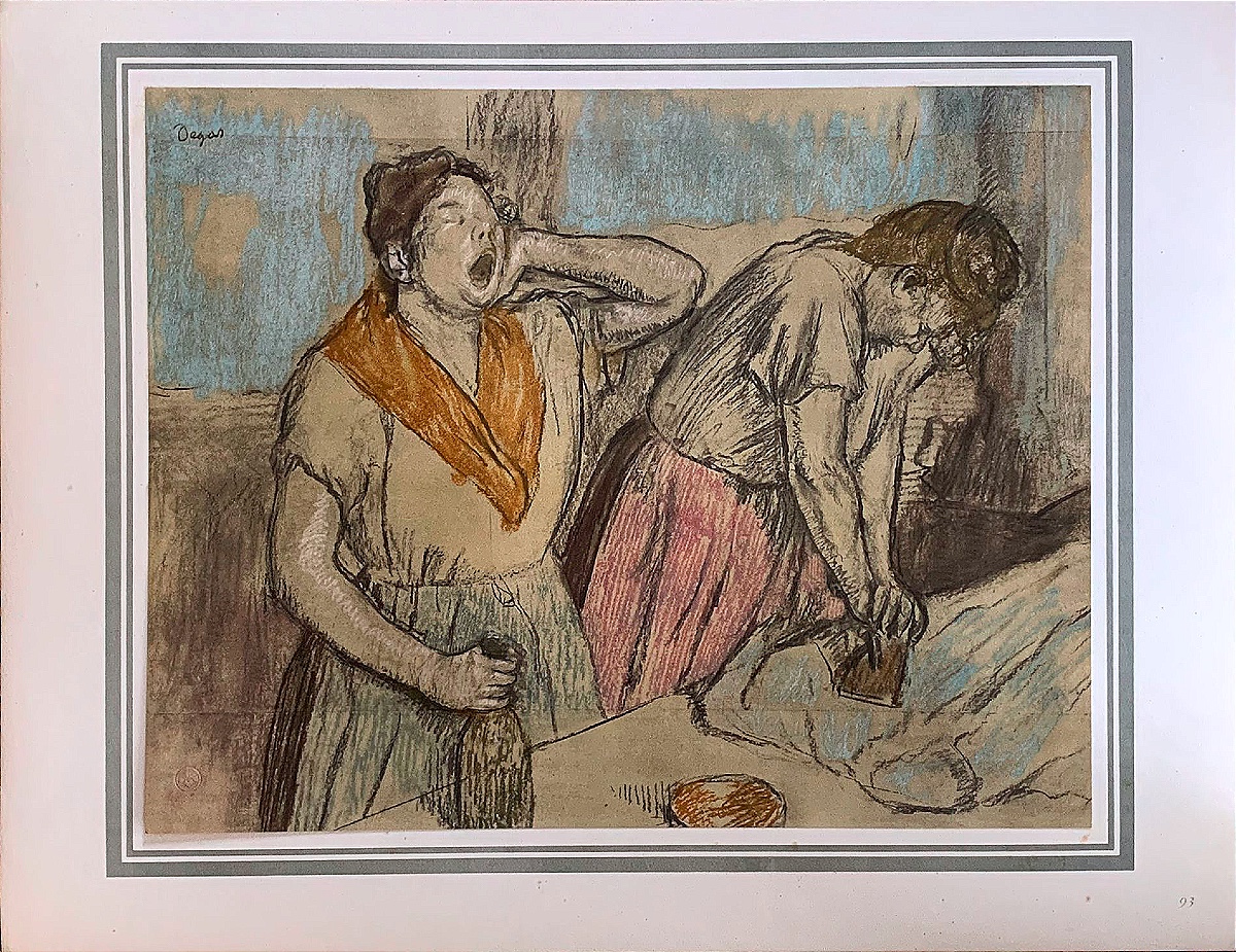 Edgar Degas - Original Heliogram From 1924 - The Ironers - Impressionism