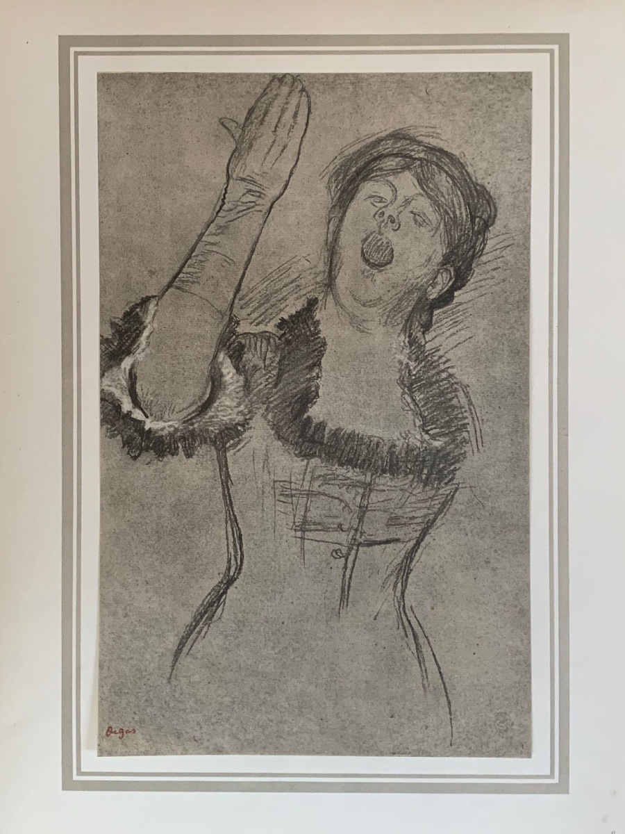 EDGAR DEGAS - HELIOGRAPHIE ORIGINALE DE 1924 - CHANTEUSE DE CAFÉ-CONCERT - IMPRESSIONNISME-photo-2