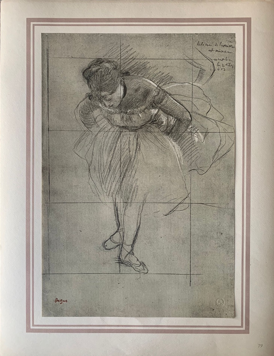 EDGAR DEGAS - HELIOGRAPHIE ORIGINALE DE 1924 - DANSEUSE OPERA DE PARIS - IMPRESSIONNISME-photo-2