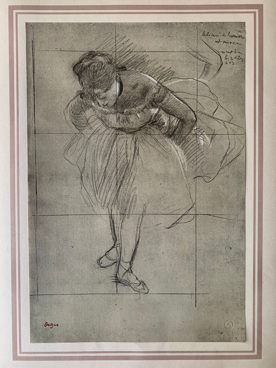 EDGAR DEGAS - HELIOGRAPHIE ORIGINALE DE 1924 - DANSEUSE OPERA DE PARIS - IMPRESSIONNISME