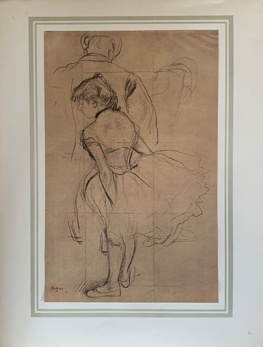 EDGAR DEGAS - HELIOGRAPHIE ORIGINALE DE 1924 - DANSEUSE OPERA DE PARIS - IMPRESSIONNISME